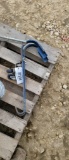 PAIR OF BLUE BRACKETS W/ CASTERS