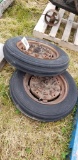 PAIR OF FARMALL 20 CAST WHEELS AND RIMS