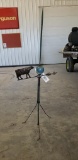 LIGHTNING ROD WITH GLASS BALL AND METAL COW