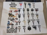 24 Key Heavy Equipment Key Ring