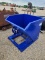 New Blue Metal Tipping Dumpster