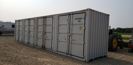 NEW 40' HIGH CUBE CONTAINER W/ 4 MULTI DOORS