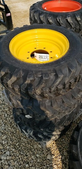 NEW 10-16.5 SKS332 SKID LOADER TIRES, 10 PLY