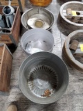 3 STRAINERS & BUSHEL BASKET