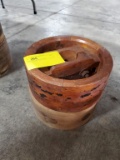 2 WOOD BELT PULLEY