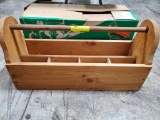 WOODEN CARPENTERS TOOL BOX