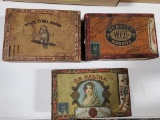 3 CIGAR BOXES