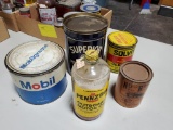 BOX OF MISC GREASE & OIL