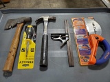 HATCHET, HAMMER, SAW, SCREW DRIVER