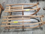 ANTIQUE WOODEN SLEDS