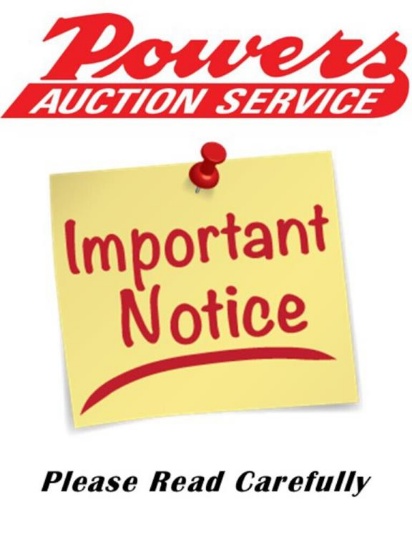 LIVE AUCTION STARTS @ 9:00 AM ONSITE ONLY