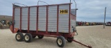 H & S 18' REAR UNLOAD SILAGE WAGON