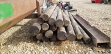 7' WOODEN FENCE POSTS