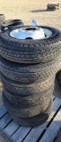 (6) CHEVY DUALLY TIRES & RIMS 16