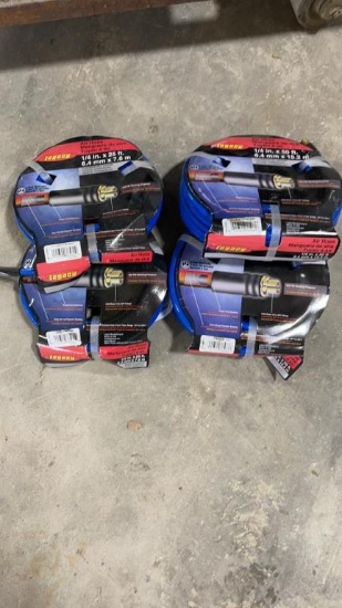 NEW 1/4" AIR HOSE  2-25' LENGTH & 2 - 50' LENGTH