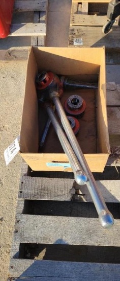 RIGID PIPE THREADING DIES, RATCHET AND REAMER