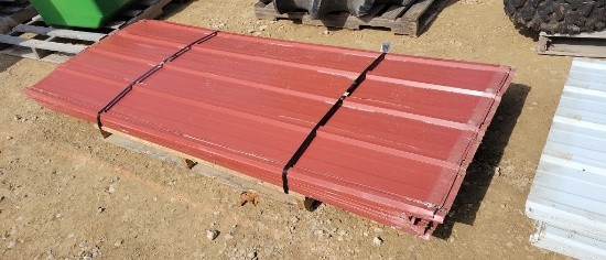 92" RED USED TIN SHEETS