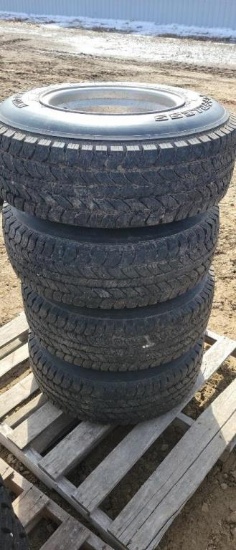 30.00 X 9.5-15 GOODYEAR TIRES AND RIMS