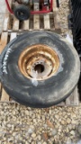 11.00 X 15 FRONT TRACTOR TIRE ON RIM