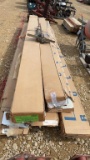 PALLET OF SIDING AND PAIR OF SIDING SHEARS