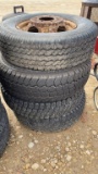 GROUP OF TIRES (2) 245/75R16 (1) 215/85R16