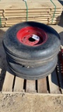 10.00 X 16 8 PLY NEW TIRES WITH 6 BOLT RIMS