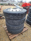 295/75R22.5 Tires & Aluminum Rims