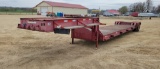 1974 GINDY MFG RED SINGLE AXLE SEMI TRAILER