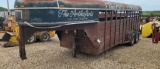 1992 CORN GOOSENECK STOCK TRAILER