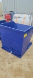 NEW BLUE METAL TIPPING DUMPSTER