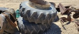 18.4 X 38 FIRESTONE CLAMP ON DUALS WITH CLAMPS