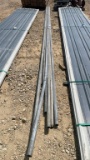 GROUP OF 8 GALVANIZED PIPES - 18' LONG