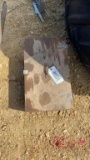 WOOD FARRIER BOX WITH SHOES, FILES, & HOOF TRIMMER