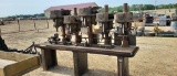 5 INDUSTRIAL DRILL PRESSES W/ TABLE