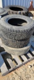 3 - TRUCK TIRES 265/70R17 TIRES ON 10 IN RIMS