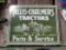 Allis Chalmers Metal Sign