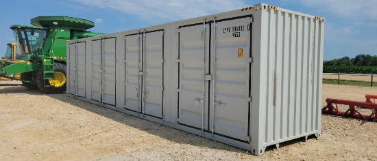 NEW 40' HIGH CUBE CONTAINER W/ SIDE DOORS