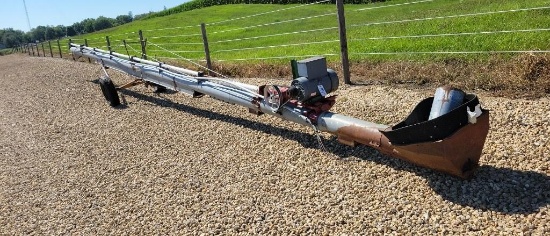 8" X 40' TRANSFER AUGER WITH ELECTRIC MOTOR