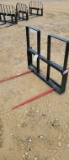NEW DUAL PRONG BALE SPEAR FOR TRACTOR/SKID STEER
