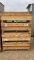 STACK OF 4 WOODEN CRATES