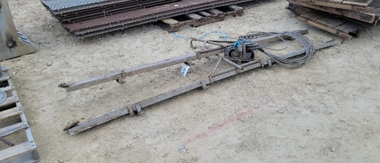 2 STAINLESS STEEL SCRAPERS AND CABLE