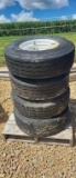 QTY 4 - 9 X 14.5 LT TIRES AND RIMS