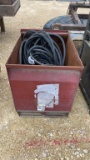 STORAGE BOX WITH 220 VOLT CORDS AND TIRE CHAINS