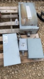 PALLET MISCELLANEOUS ELECTRIC BOXES