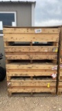STACK OF 4 WOODEN CRATES