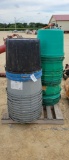 37 - PLASTIC LICK TUBS ON PALLET - GREEN/BLUE/BLK