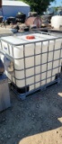 PLASTIC WATER TANK WITH STEEL FRAME