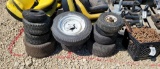 PALLET OF 12 MISCELLANEOUS LAWN MOWER TIRES