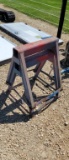 (2) STEEL SAWHORSES