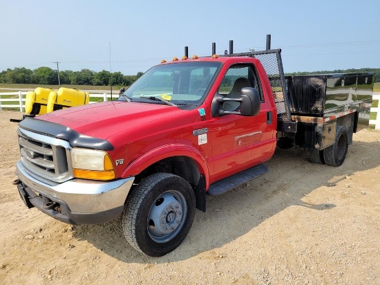 1999 Ford F550 Flat Bed Pick Up Truck